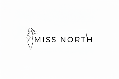 MissNorth logo with hair on silhouette