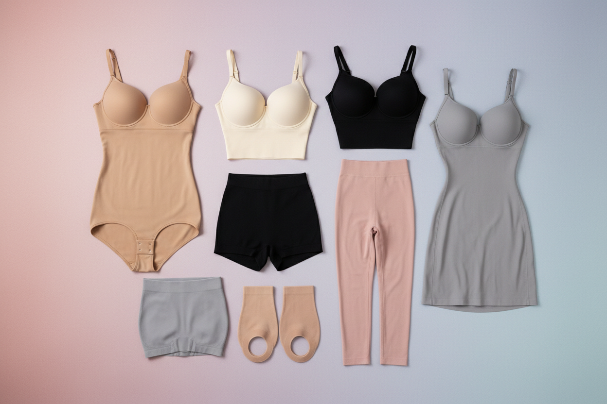 Shapewear flat lay